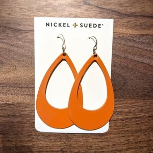 Nickel & Suede Select Orange Medium Cutouts